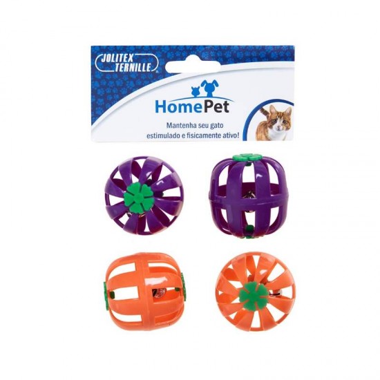 KIT HOME PET 4 BOLINHA C/GUIZO