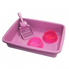13475 - KIT BANDEJA STILL PET P/GATOS ROSA