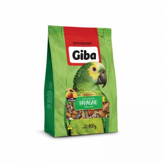 MISTURA GIBA PAPAGAIO C/FRUTAS 400G