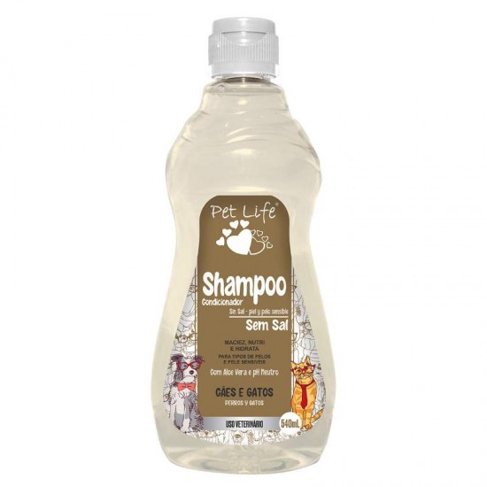 SHAMPOO PET LIFE SEM SAL 540ML