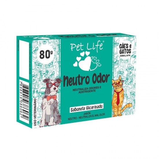 SABONETE PET LIFE NEUTRO ODOR 80G