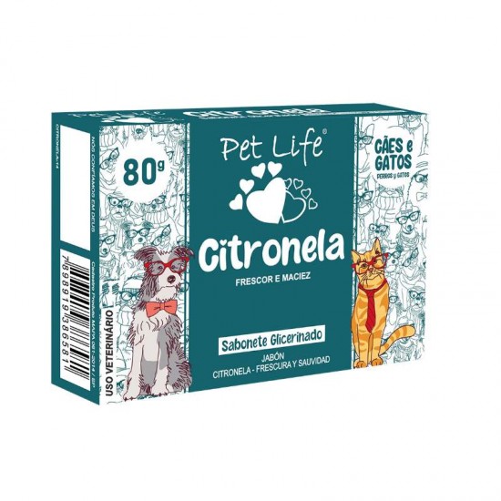 SABONETE PET LIFE CITRONELA 80G