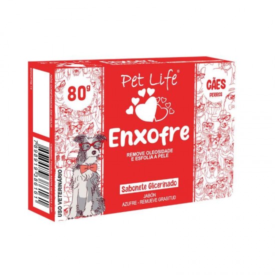 SABONETE PET LIFE ENXOFRE 80G +