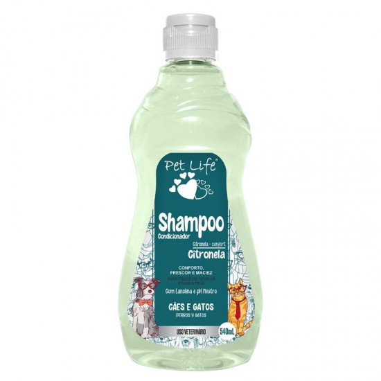 SHAMPOO PET LIFE CITRONELA 540ML