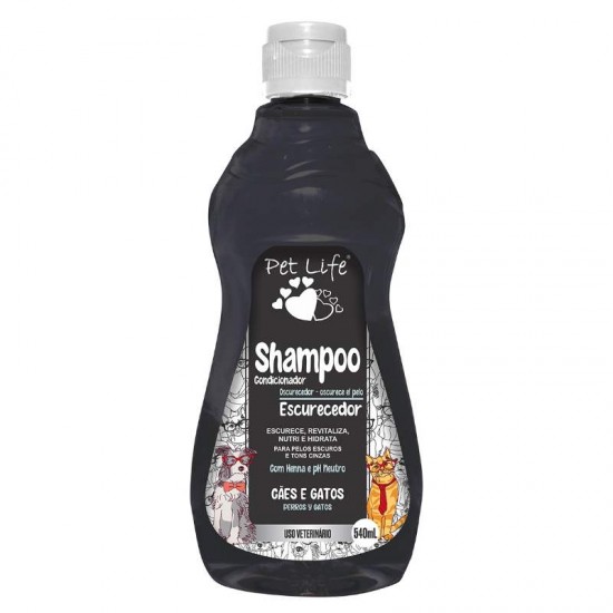 SHAMPOO PET LIFE ESCURECEDOR 540ML