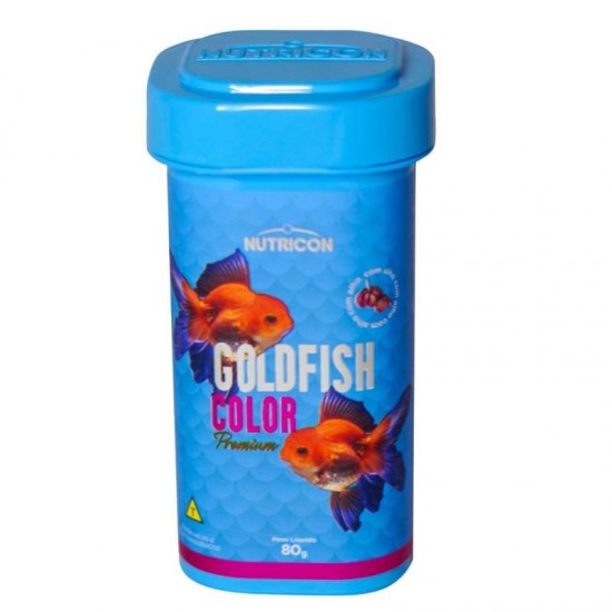 RACAO GOLDFISH COLOR ALHO 80G FRASCO