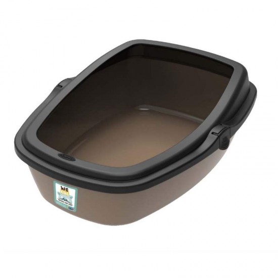 SANITARIO GATOS WC KING MED.GOLD/PRETO