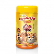 12796 - LENCO UMEDECIDO CAT DOG BEBE 75 UNID