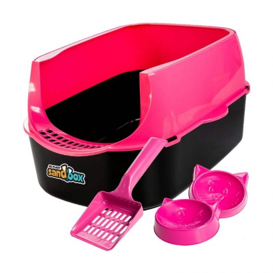 SANITARIO GATOS FURBA SANDBOX ROSA