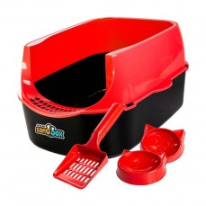 15979 - SANITARIO GATOS FURBA SANDBOX VERMELHO