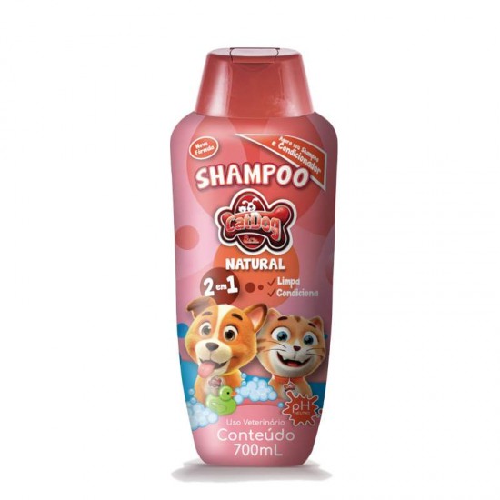 SHAMPOO CAT DOG NATURAL 2X1 700ML