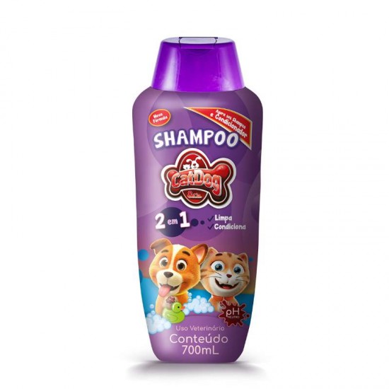 SHAMPOO CAT DOG 2X1 700ML