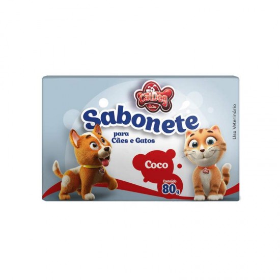 SABONETE CAT DOG COCO 80G