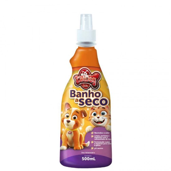 BANHO SECO CAT DOG 500ML VALVULA SPRAY +