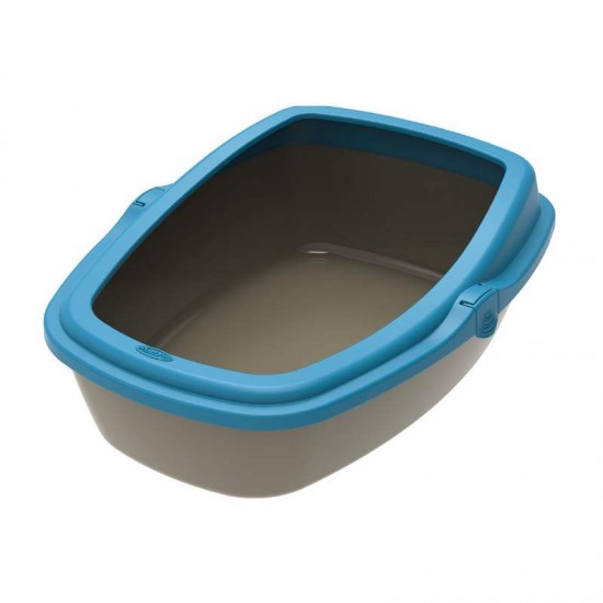 SANITARIO GATOS WC KING MED.GOLD/AZUL