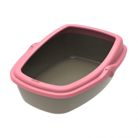 SANITARIO GATOS WC KING MED.GOLD/ROSA