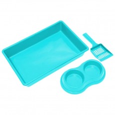 17596 - KIT BANDEJA FOUR PLASTIC VERDE TIFFANY+