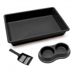 17597 - KIT BANDEJA FOUR PLASTIC BLACK+