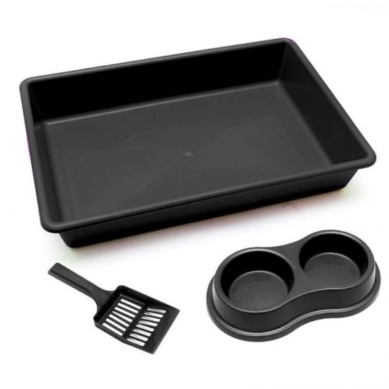 KIT BANDEJA FOUR PLASTIC BLACK+