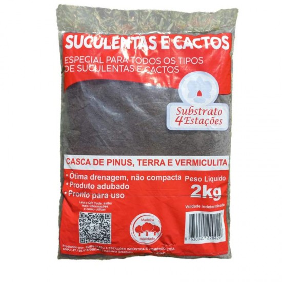 SUBSTRATO SUCULENTAS E CACTOS 2KG