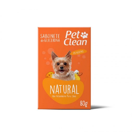 SABONETE PETCLEAN NATURAL 80G