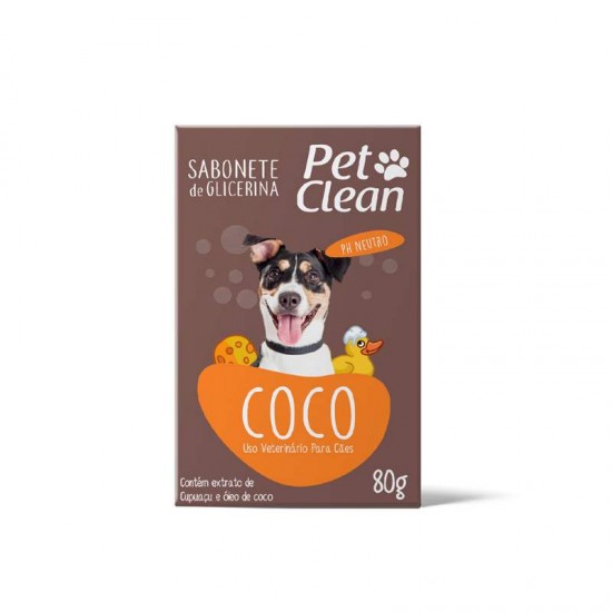 SABONETE PETCLEAN COCO 80G +