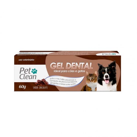 GEL DENTAL PETCLEAN CHOCOLATE 60G CREME