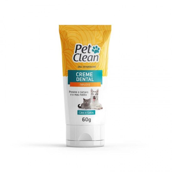 CREME DENTAL PETCLEAN NEUTRO 60G