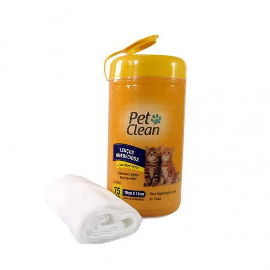 LENCO UMEDECIDO PETCLEAN GATO