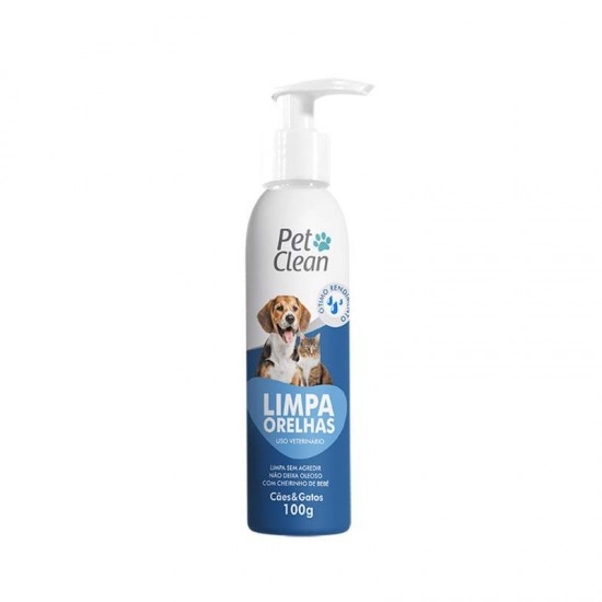 LIMPADOR DE ORELHA PETCLEAN 100G +