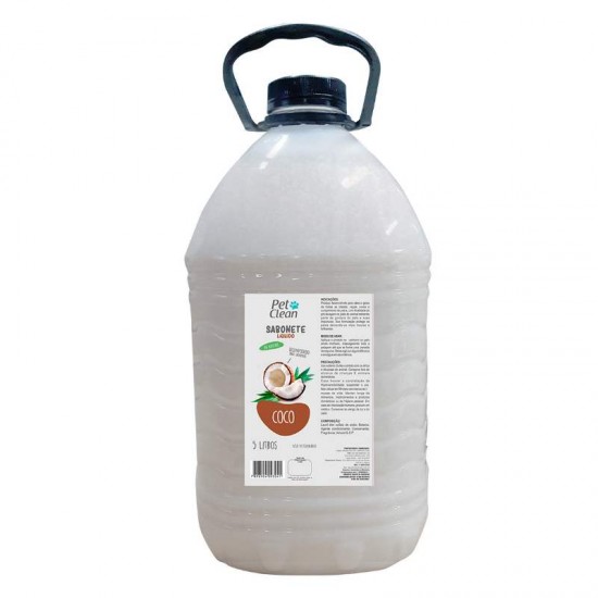 SABONETE LIQUIDO PETCLEAN DE COCO 5L