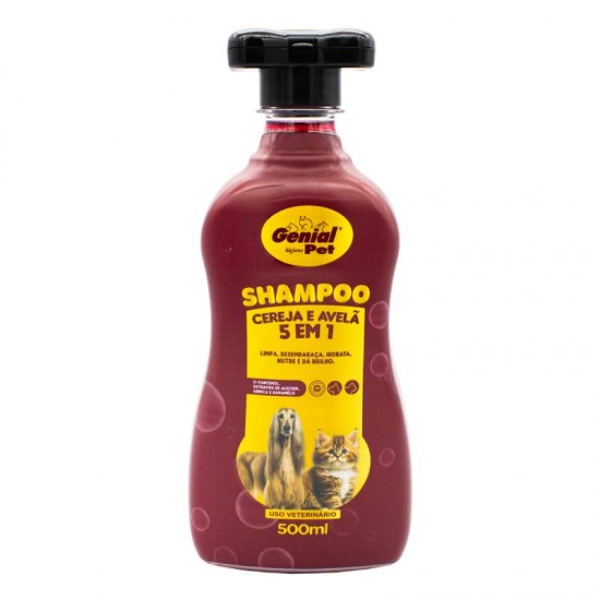 SHAMPOO GENIAL 5X1 CEREJA E AVELA 500ML+