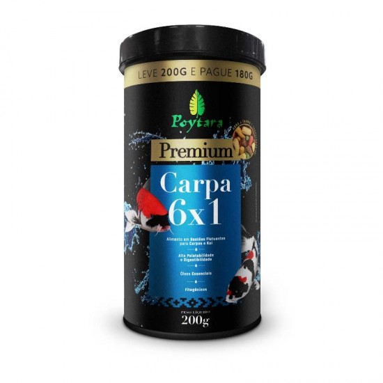 RACAO CARPA 6X1 POYTARA 200G