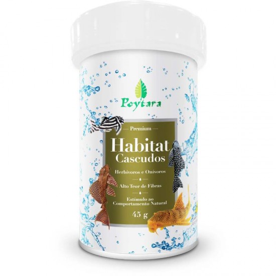 RACAO HABITAT CASCUDO POYTARA 45G