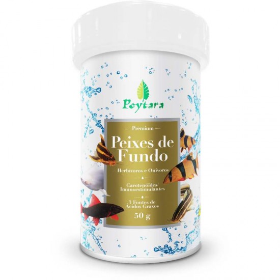 RACAO PEIXES DE FUNDO POYTARA 50G*