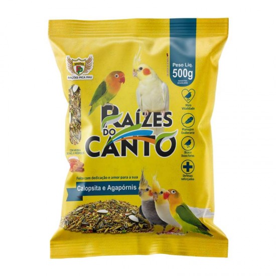 RACAO MISTURA CALOPSITA RAIZES 500G