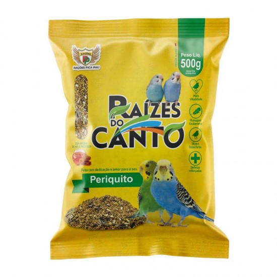 RACAO MISTURA PERIQUITO RAIZES 500G