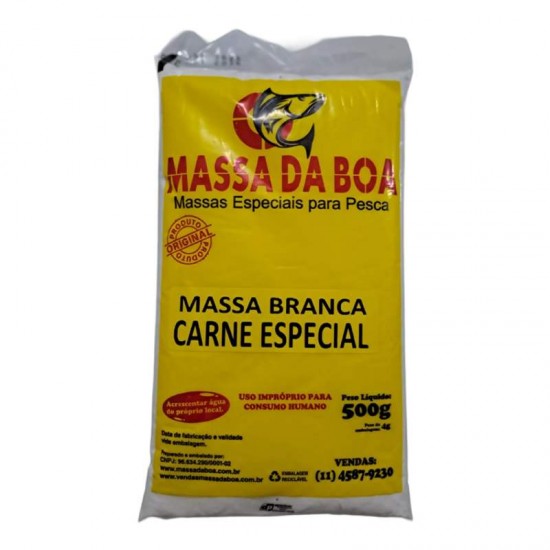 MASSA BRANCA CARNE ESPECIAL 500G