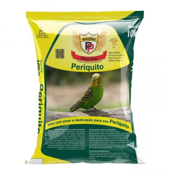 RACAO MISTURA PERIQUITO 10KG