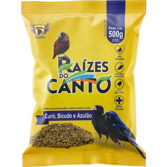 RACAO MISTURA CURIO BICUDO E AZULAO 500G