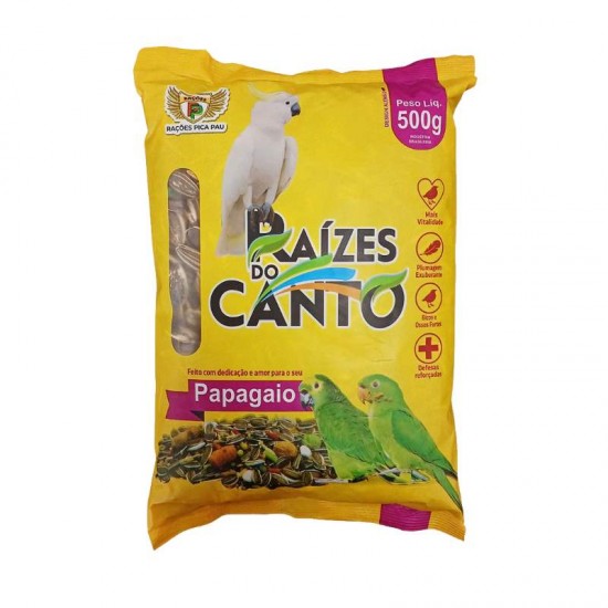 RACAO MISTURA PAPAGAIO 500G