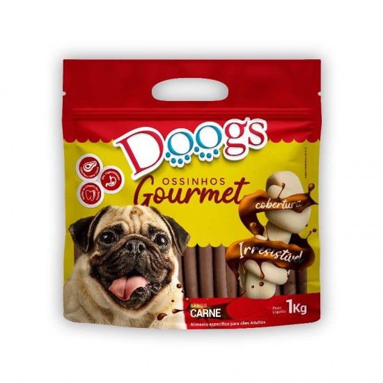 PALITINHO GOURMET DOOGS CARNE 15MM 1KG