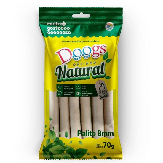 PALITINHO NATURAL DOOGS 8MM 70GR