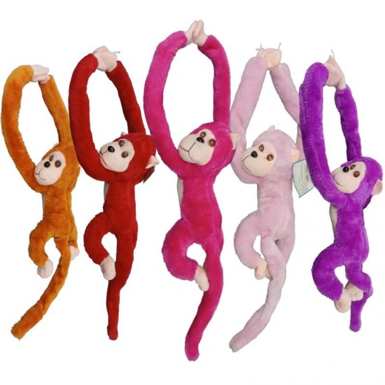 PELUCIA MACACO C/SOM COLORIDO