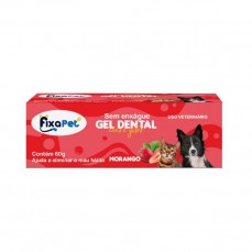 18478 - GEL DENTAL FIXA PET MORANGO CREME