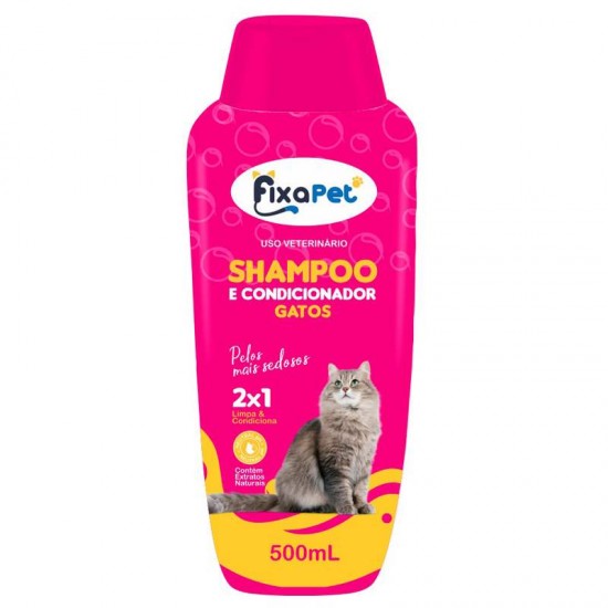 SHAMPOO FIXA PET 2X1 GATOS 500ML