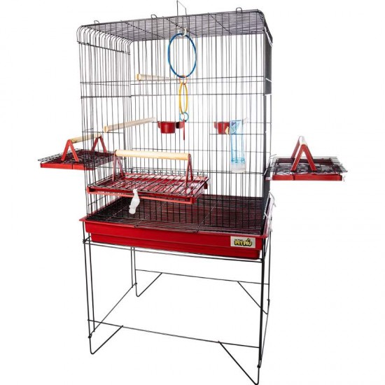VIVEIRO TRIPLEX CONFORT BLACK/VERMELHO