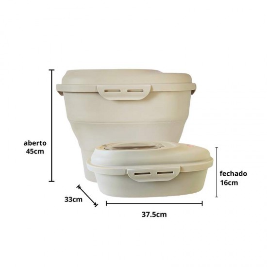 PORTA RACAO EVOLUTION 10KG AREIA