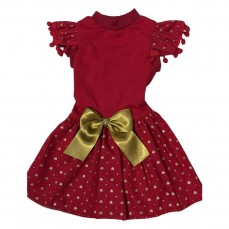 22028 - VESTIDO NATAL BELLA POMPOM GG