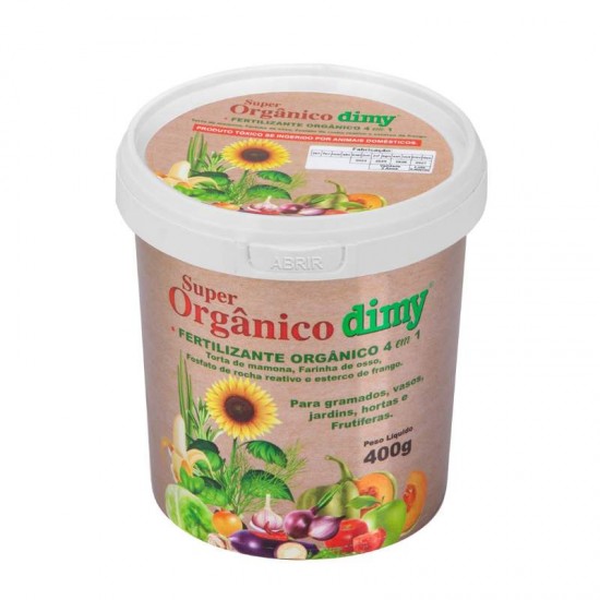 FERTILIZANTE SUPER ORGANICO 400G POTE